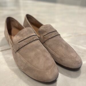 🆕 J. Jill NWOB 100% suede penny loafers, light tan, size 11M